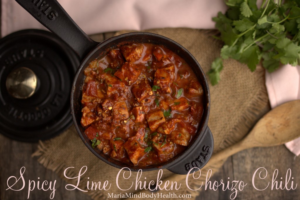 Spice Lime Chicken Chorizo Chili Soup