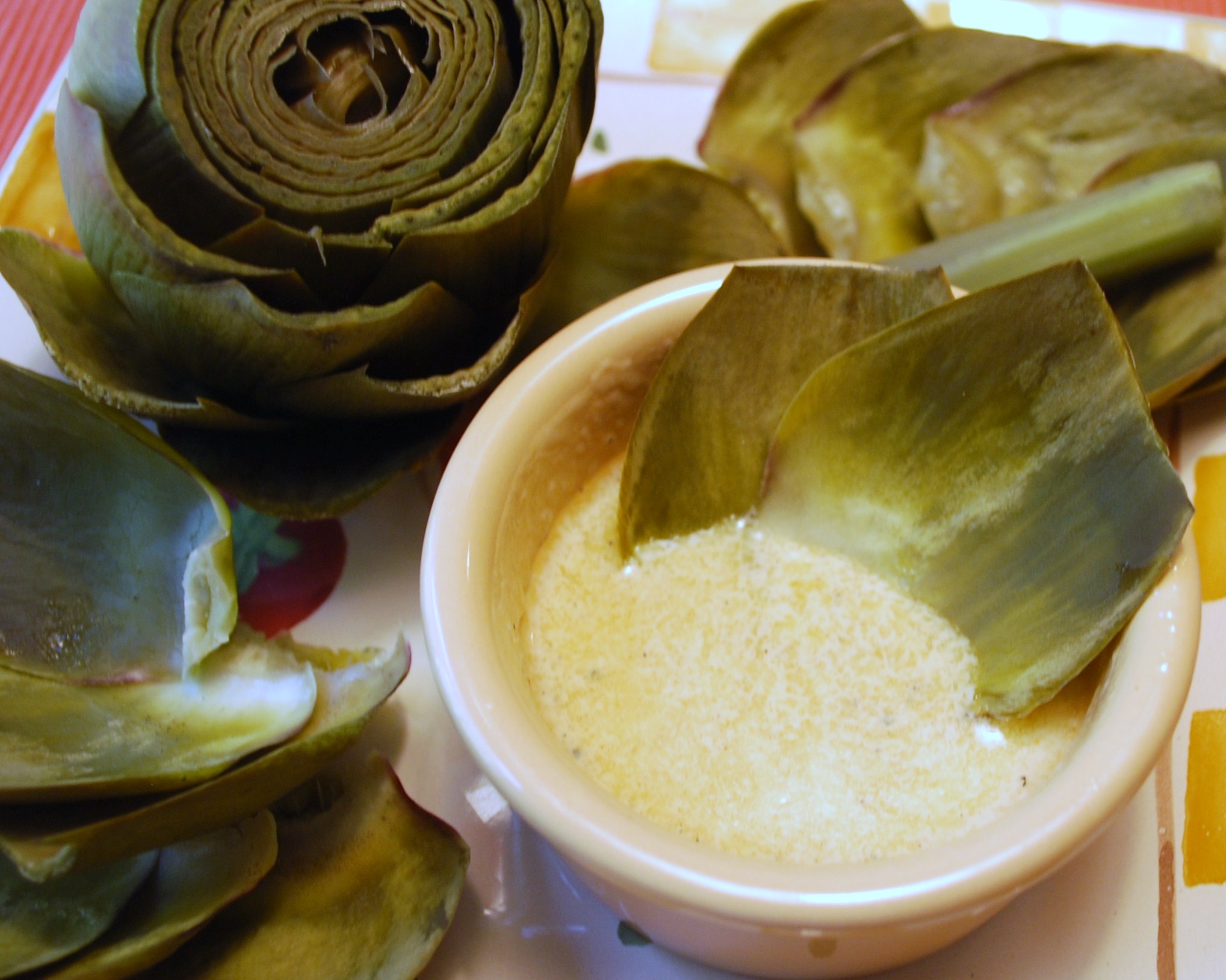 Artichokes with Butter Sauce