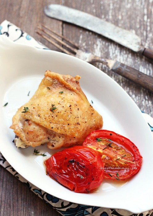 Easy Roasted Chicken and Tomatoes