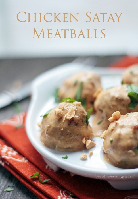Chicken Satay Meatballs