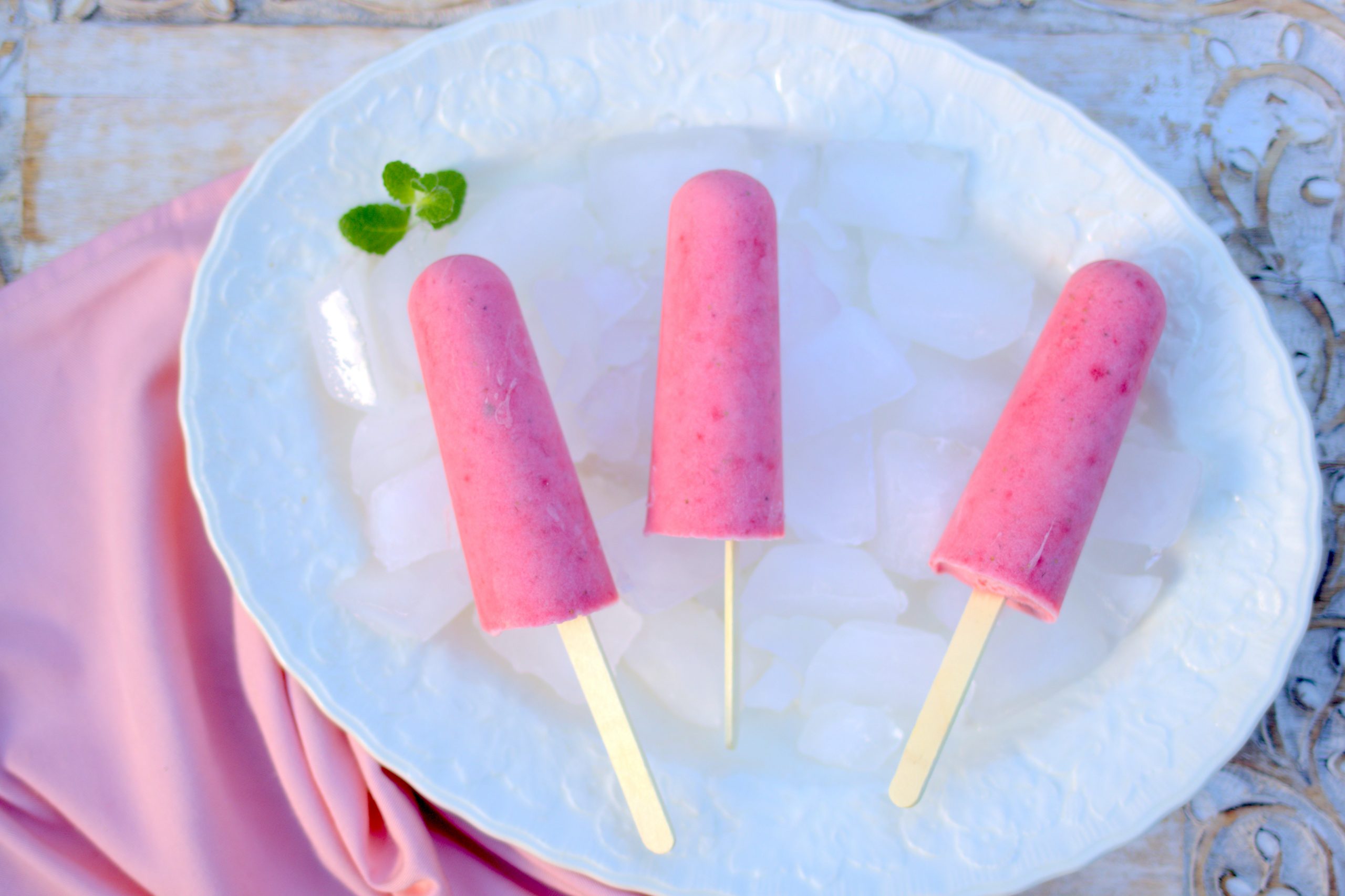Strawberry Ice Pops
