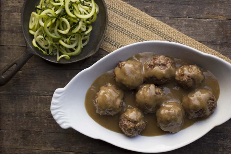 Meatballs with Brown Gravy