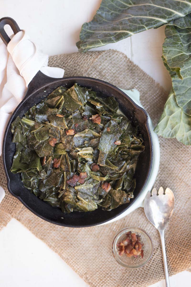 Creamed Collards with Brown Butter and Bacon