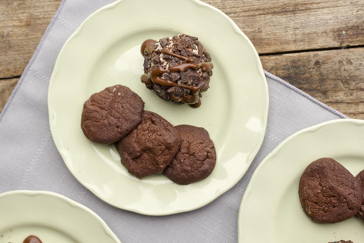 Deconstructed Chocolate Cannoli Cookies