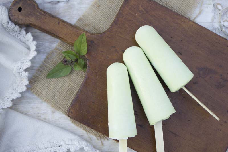 Coconut and Thai Basil Ice Cream and Ice Pops