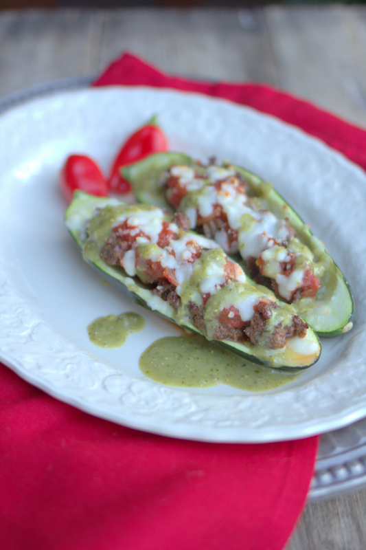 South of the Boarder Stuffed Zucchini Boats