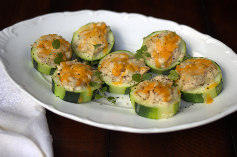 Tuna Salad Zucchini Bites