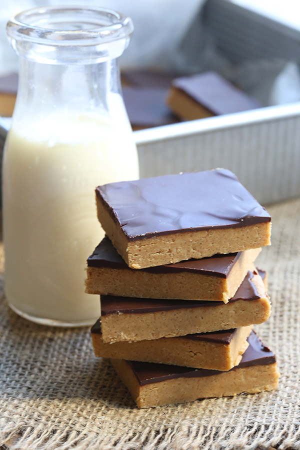 Easy Low Carb No Bake Peanut Butter Bar
