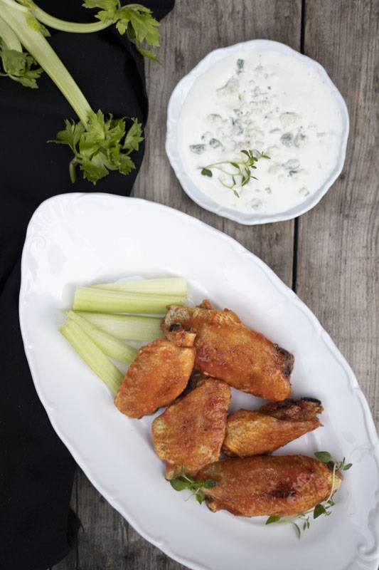 Buffalo Wings with Blue Cheese Dressing