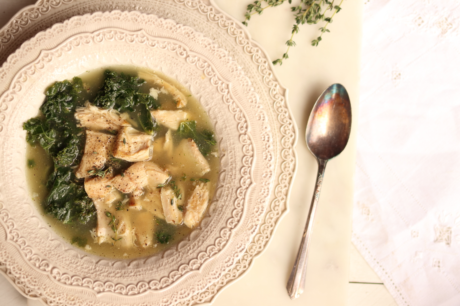 Instant Pot CHICKEN AND KALE SOUP