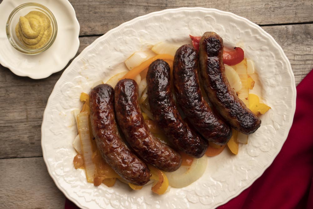 Italian Sausages with Peppers and Onions