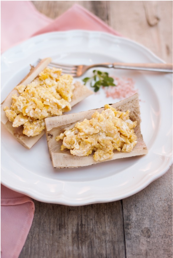 Bone marrow creamy scrambled eggs