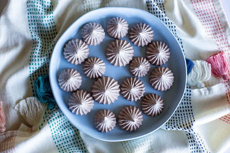 Chocolate Mint Meringue Cookies