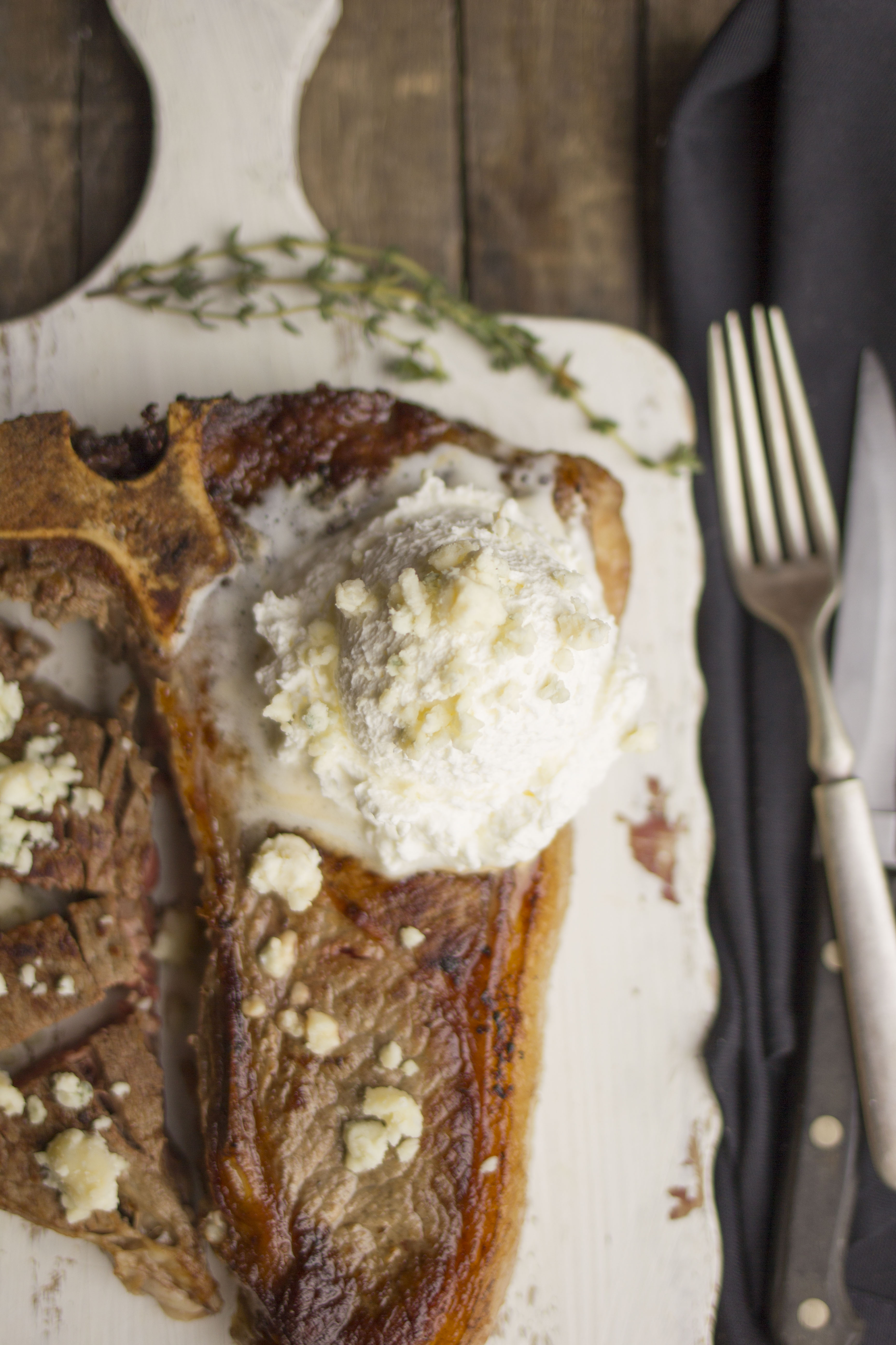 Steak with Blue Cheese Whip