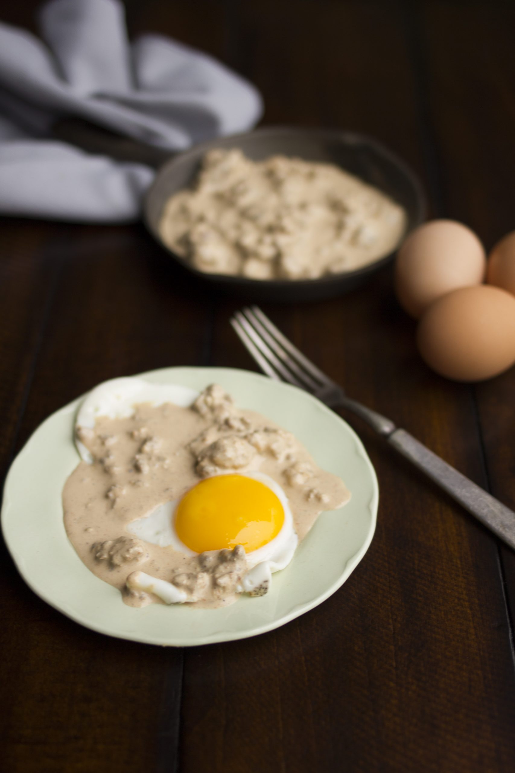 CARNIVORE GRAVY with Fried Eggs
