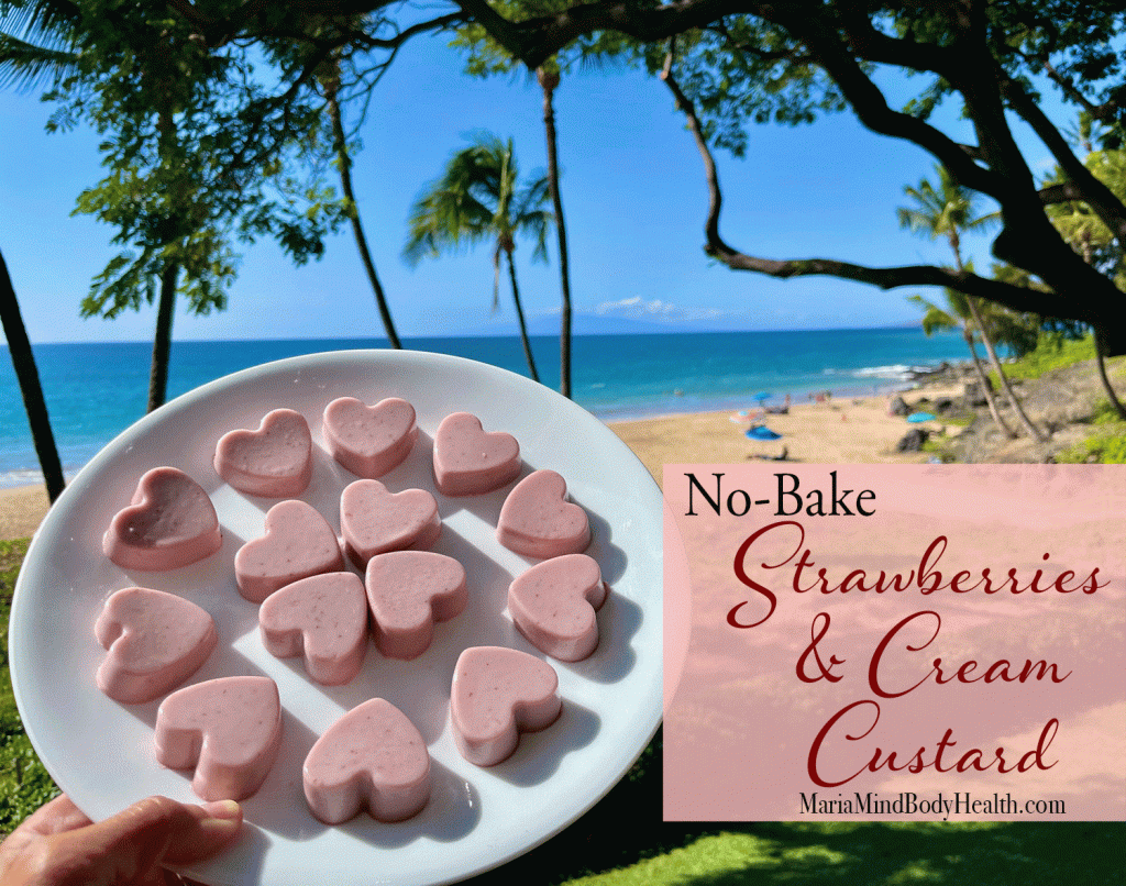 No-Bake Strawberries and Cream Custard