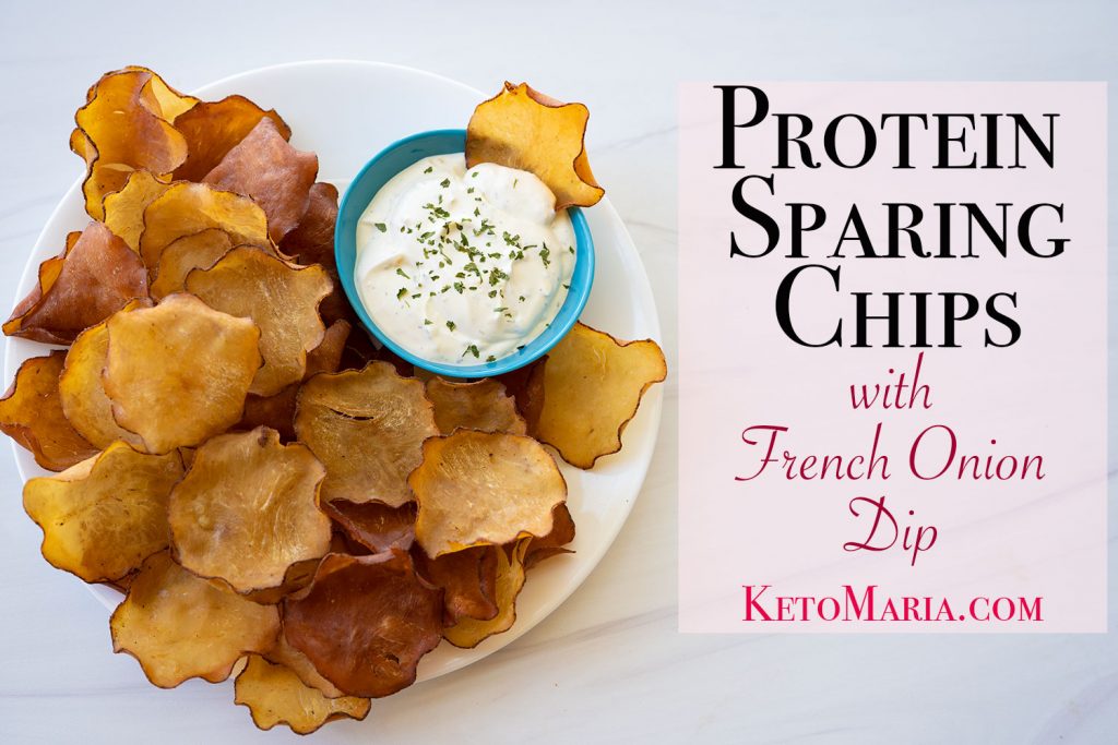 Protein Sparing Modified Fast Chips and French Onion Dip