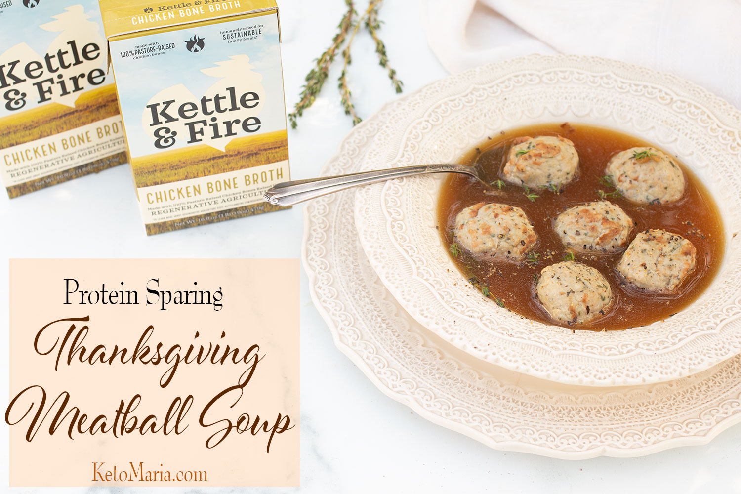 Protein Sparing Thanksgiving Meatball Soup