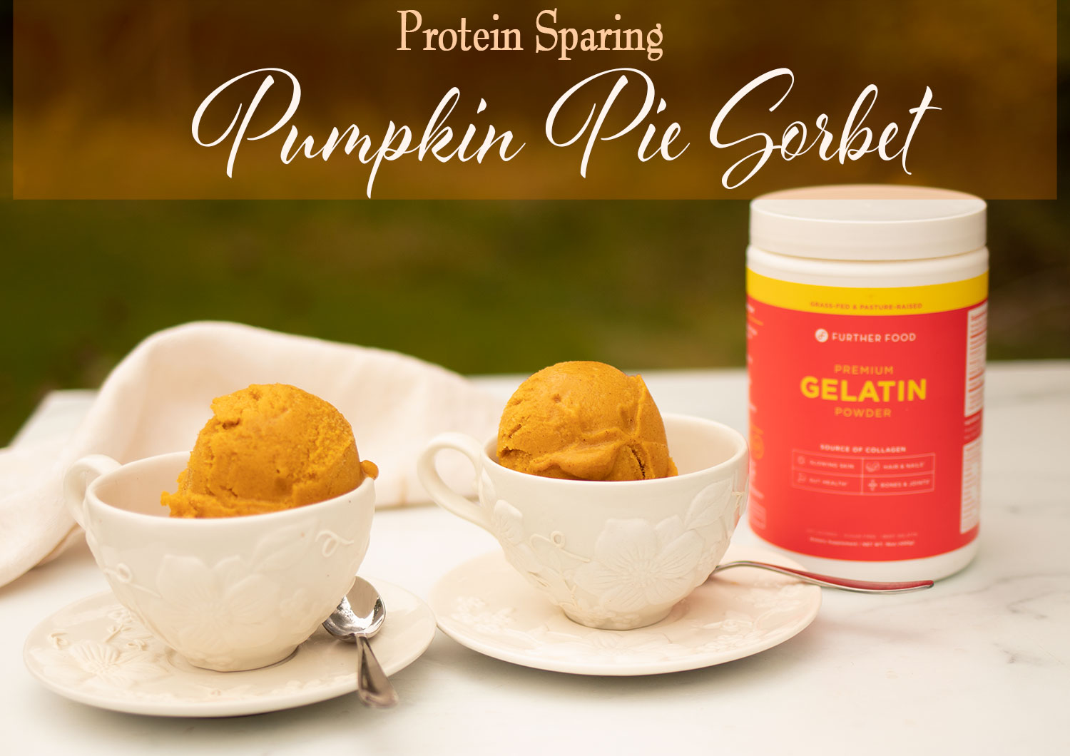 Protein Sparing Pumpkin Pie Sorbet