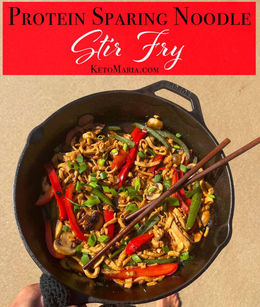 Protein Sparing Noodle Stir Fry