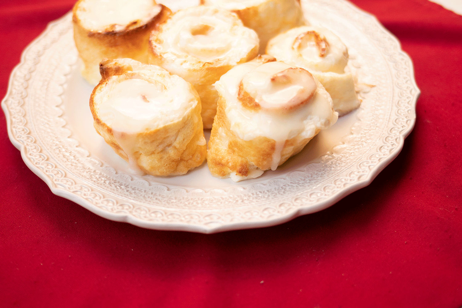 CHERRY CREAM CHEESE ROLLS WITH PROTEIN SPARING BREAD
