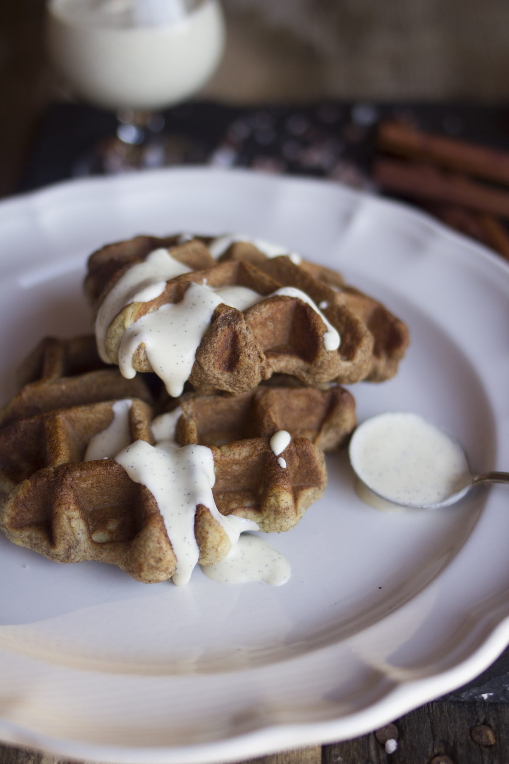Protein Sparing Snickerdoodle Waffles
