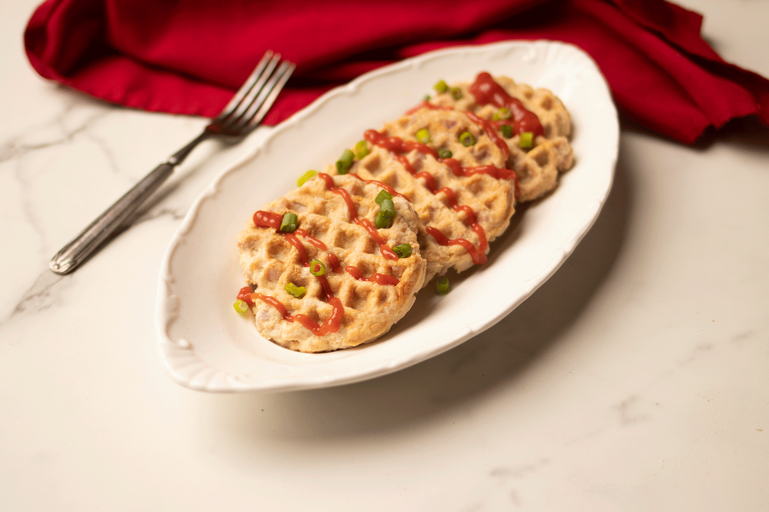 Protein Sparing Deconstructed Chicken and Waffles