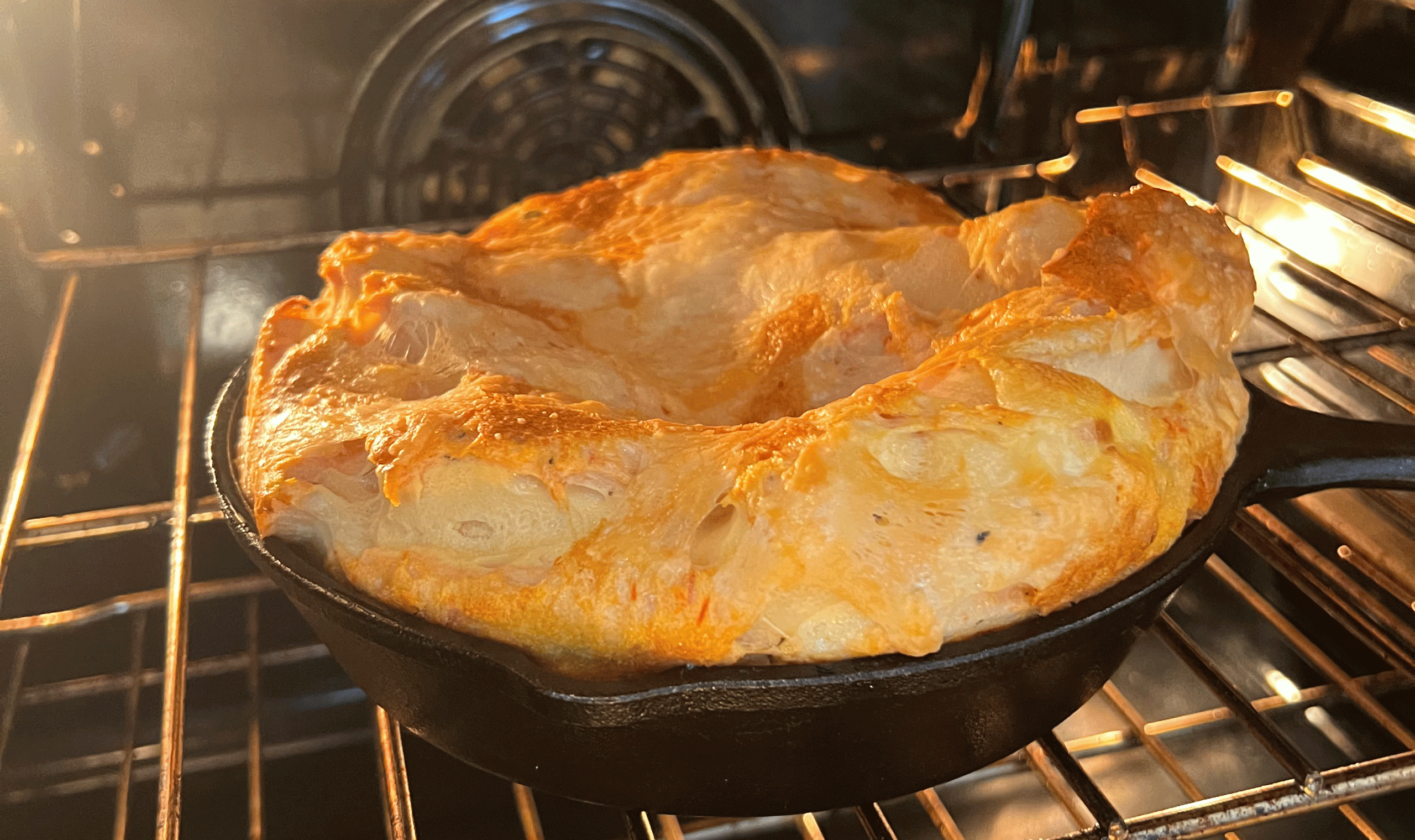 Easy Protein Sparing Pizza Dutch Baby