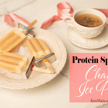 Protein Sparing Chai Ice Pops