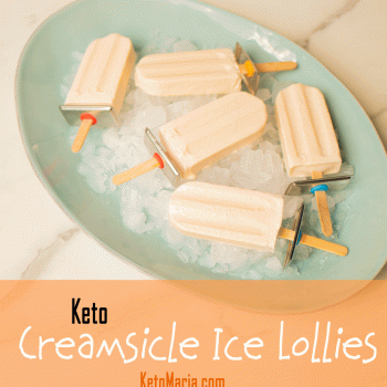 Keto Creamsicle Ice Lollies