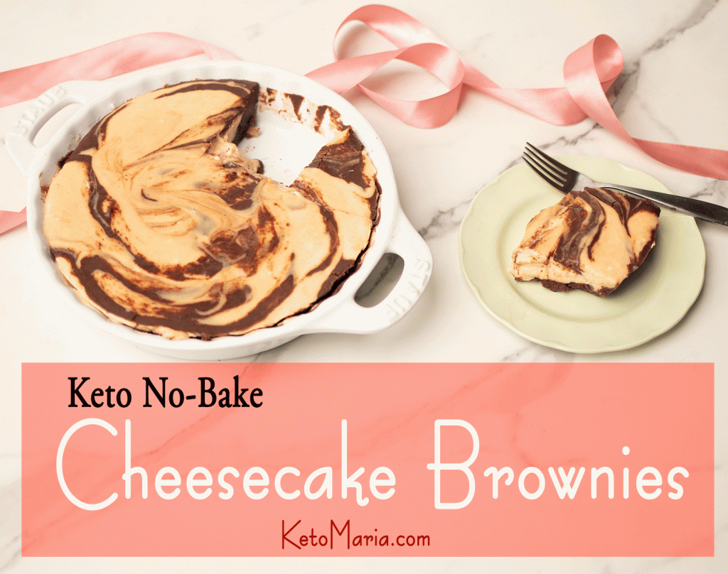 No-Bake Cheesecake Brownies