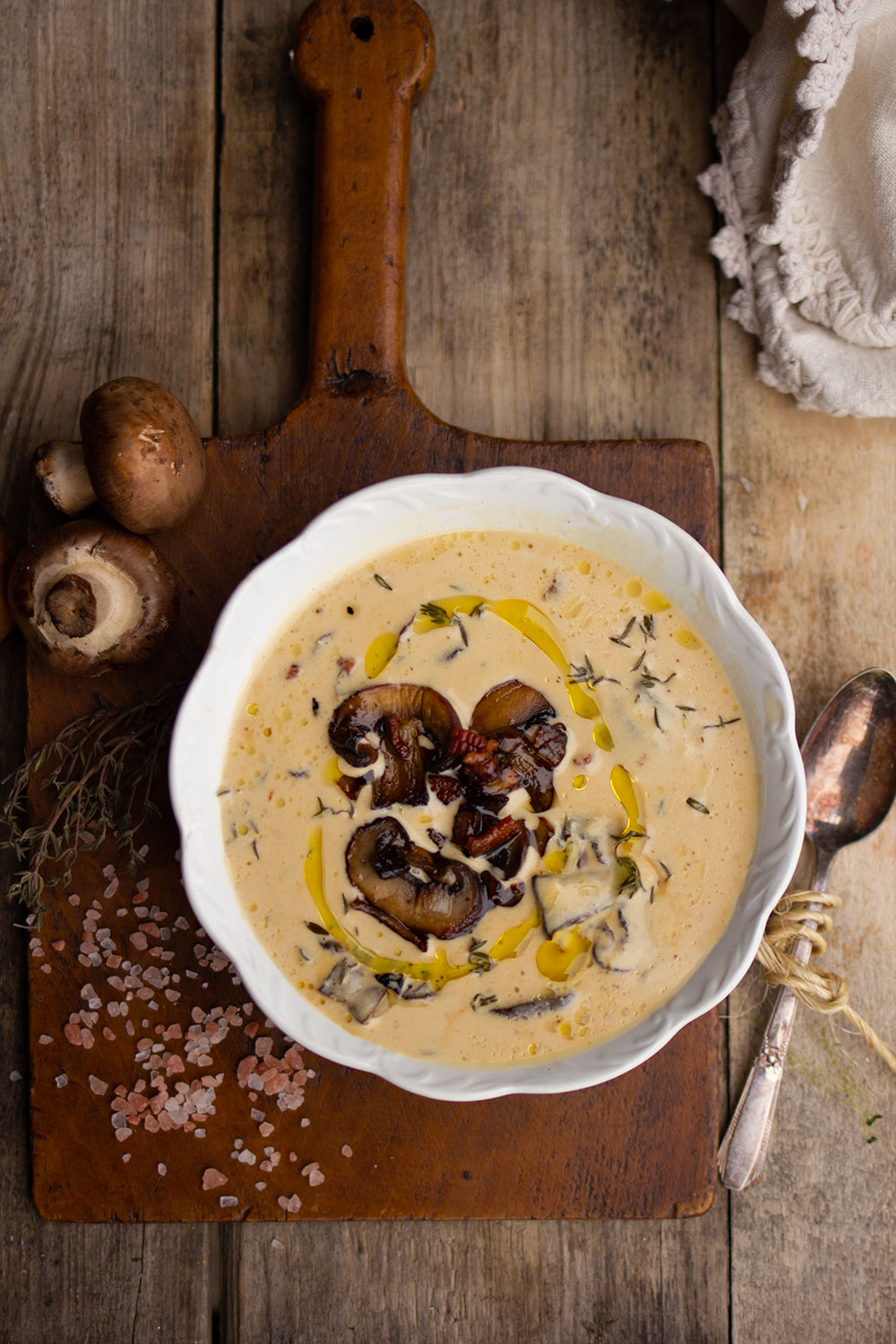 Holiday Cream of Mushroom Soup