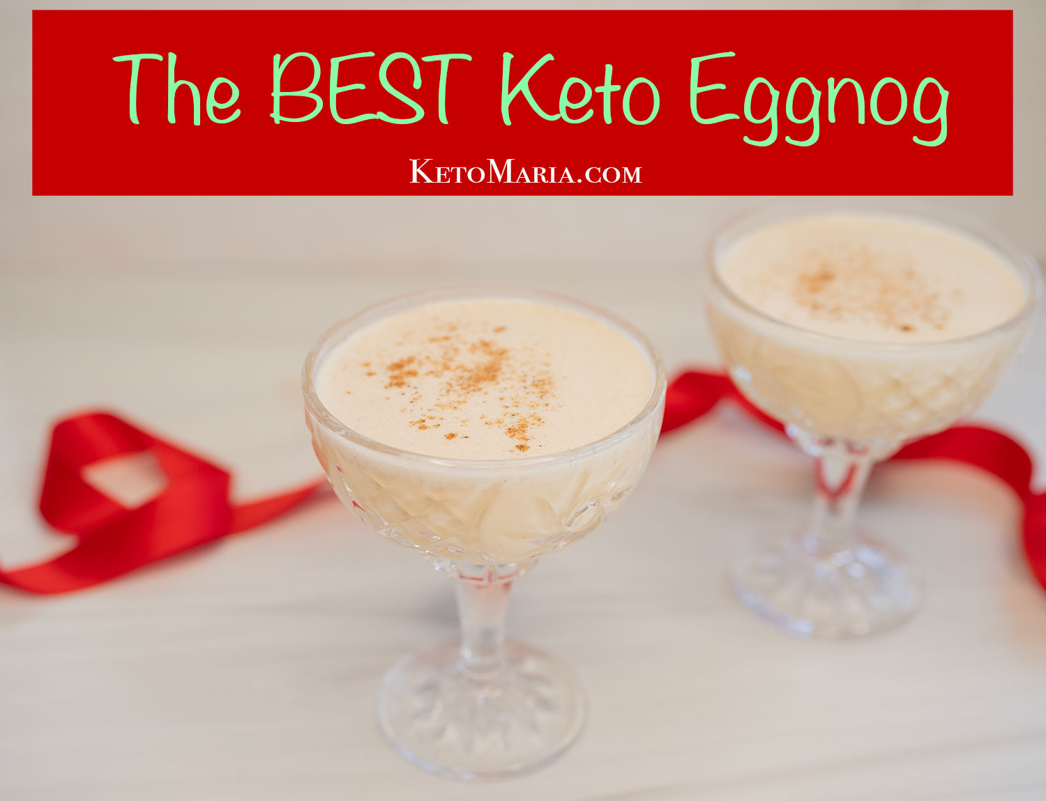 The BEST Keto Eggnog