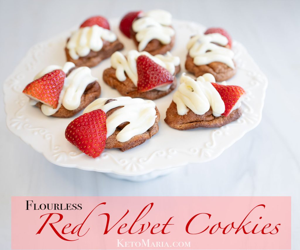 Flourless Red Velvet Cookies