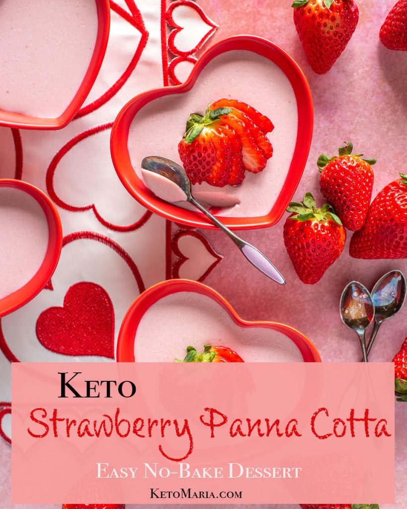 Strawberry Panna Cotta (Easy No Bake Dessert)