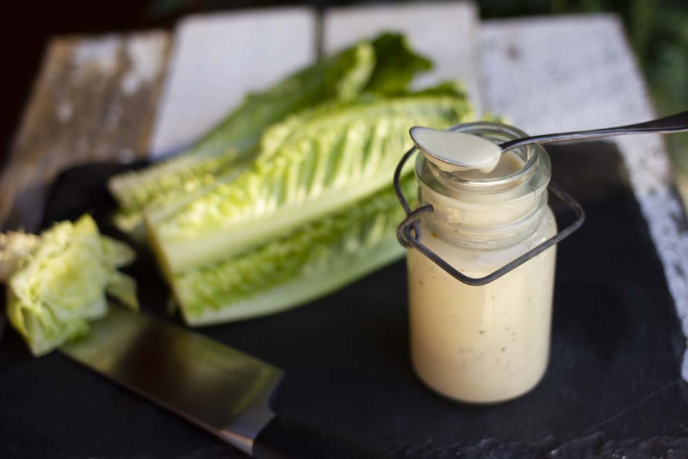Protein Sparing Caesar Salad Dressing
