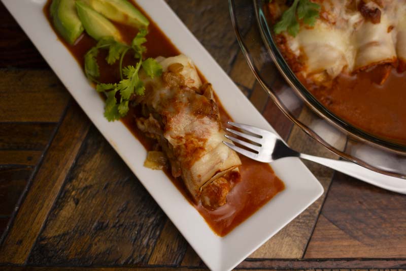 CHICKEN ENCHILADAS