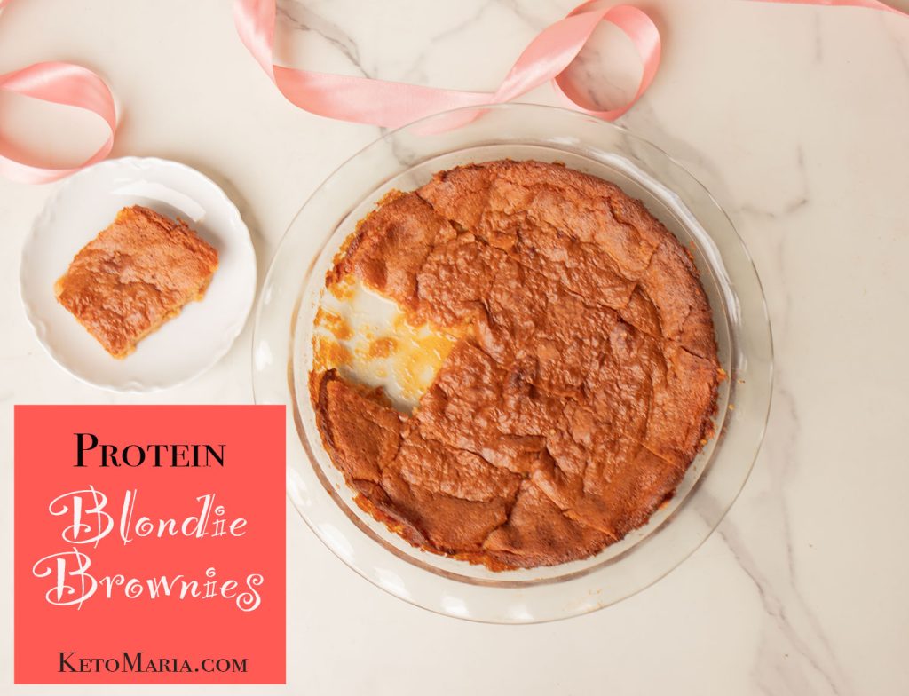 Protein Blondie Brownies made in a Blender!