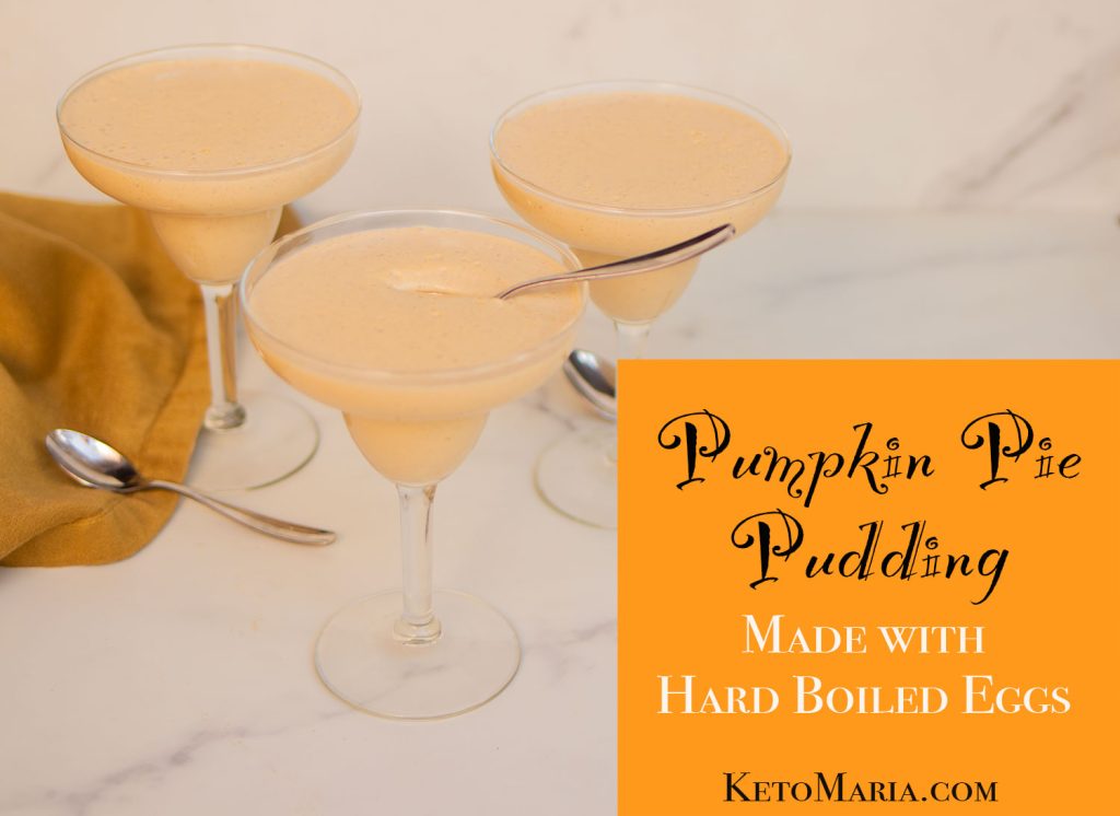 Pumpkin Pie Pudding made from Hard Boiled Eggs