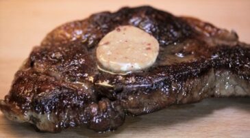 T-Bone Steak with Anchovy Butter