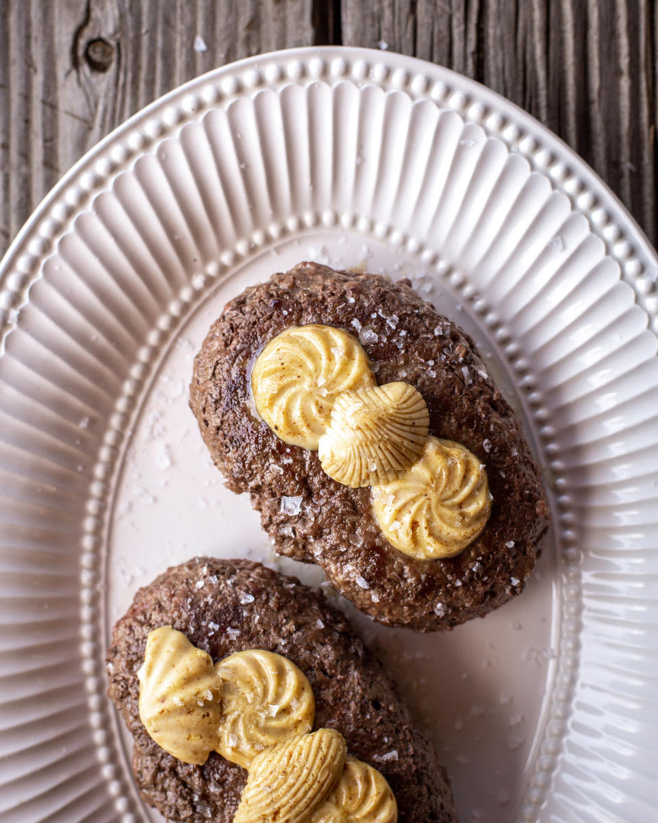 Salisbury Steak with Anchovy Butter