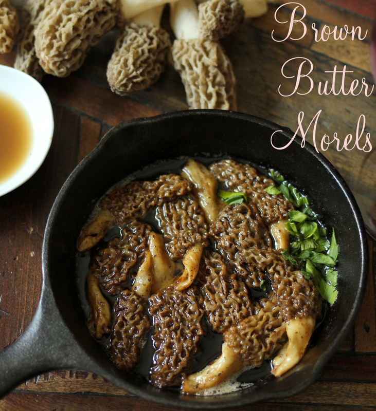 Brown Butter Morel Mushrooms