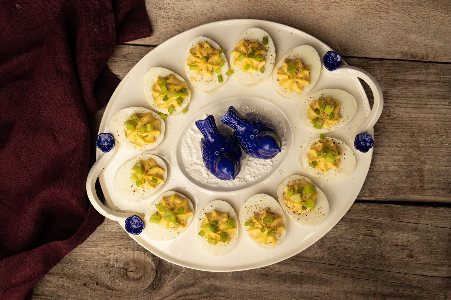 Crab Rangoon Deviled Eggs