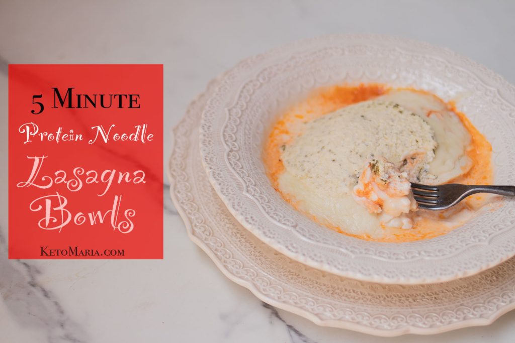 5 Minute Protein Noodle Lasagna Bowl