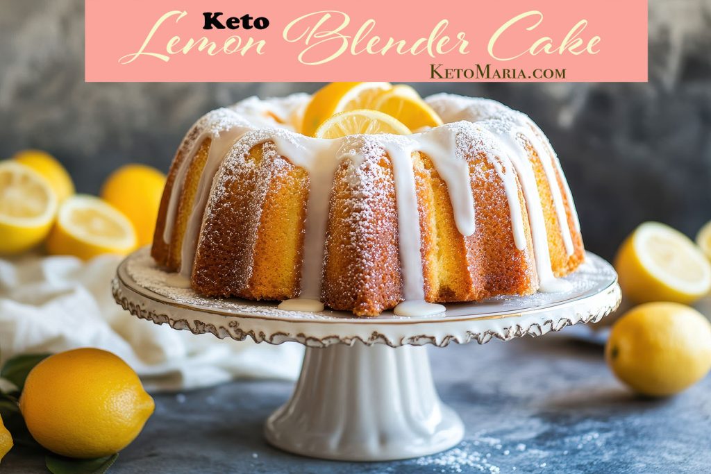 Keto Lemon Blender Cake