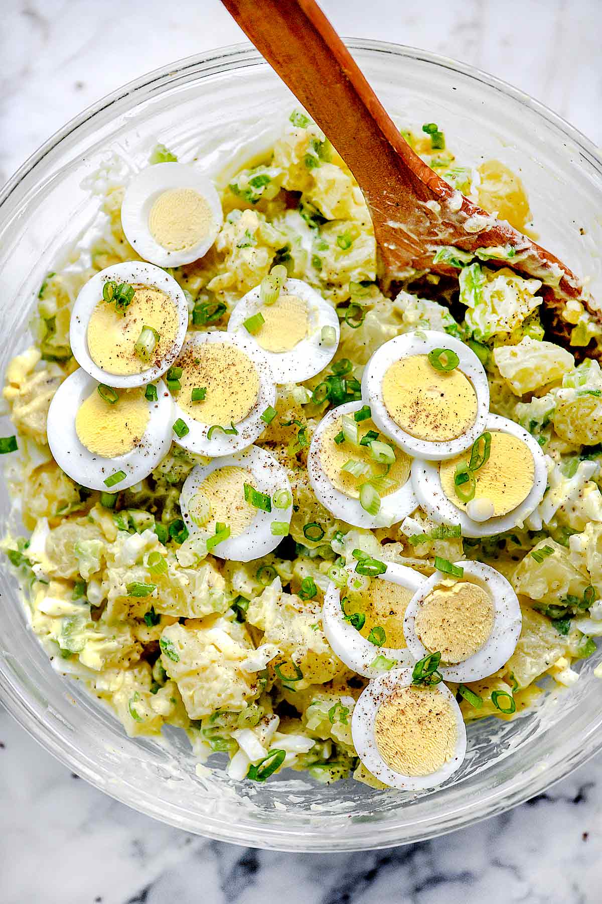 FauxTato Salad with Hard Boiled Eggs