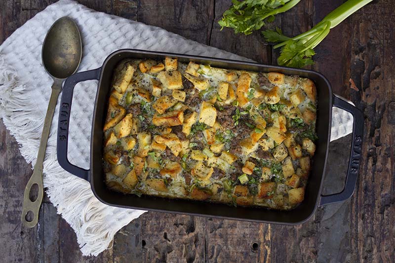 Sausage and Brown Butter Sage Stuffing