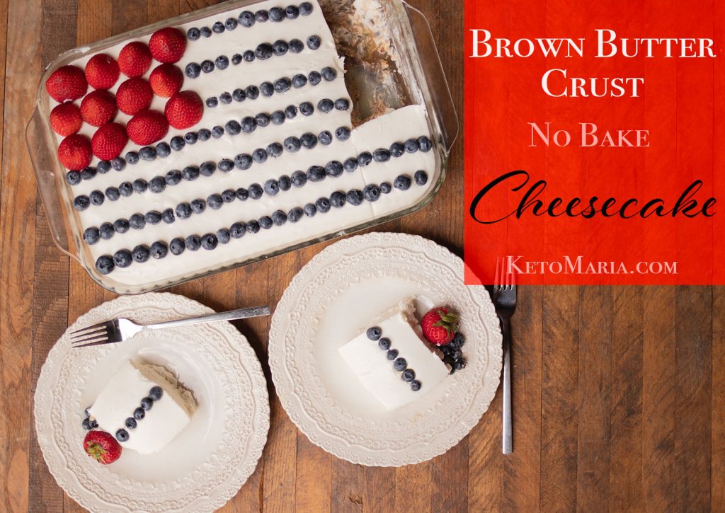 Brown Butter Crust No Bake Cheesecake