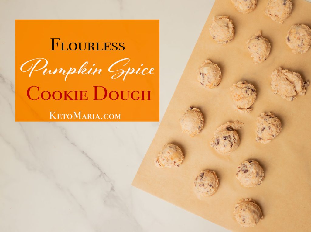 Flourless Pumpkin Spice Cookie Dough