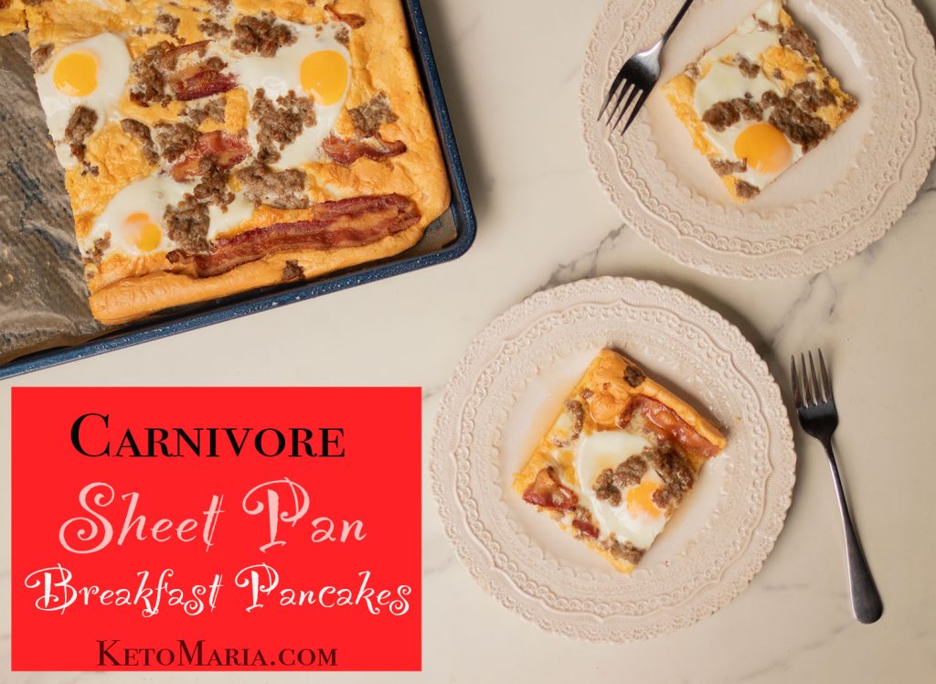 Carnivore Sheet Pan Breakfast Pancakes